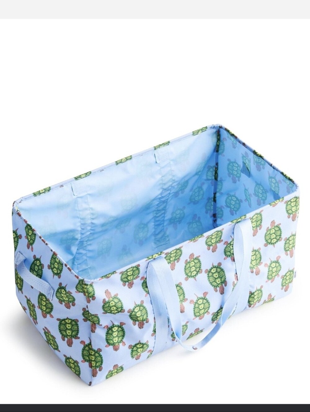 Vera Bradley Large Car Tote In Turtle Slow Dance Decor NWT - Picture 5 of 12